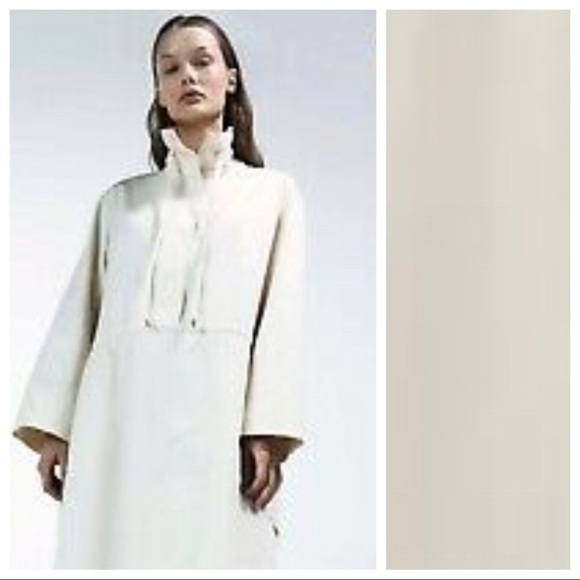 NWT. Zara Cream Limited Edition Parka Midi Dress. Size S. - Picture 4 of 11